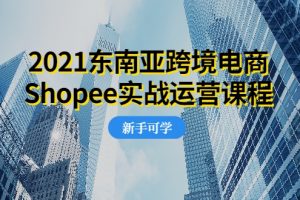 2021东南亚跨境电商Shopee实战运营课程，0基础、0经验、0投资的副业项目