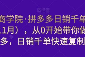 白凤电商学院·拼多多日销千单训练营，从0开始带你做好拼多多，日销千单快速复制（更新知2023年3月）