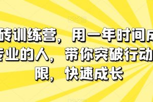 板砖训练营，用一年时间成为专业的人，带你突破行动局限，快速成长