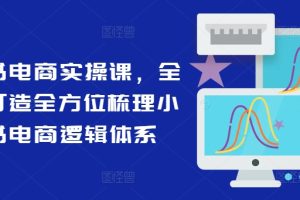 小红书电商实操课，全体系打造全方位梳理小红书电商逻辑体系