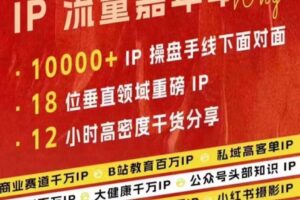 群响IP流量嘉年华，​现场视频+IP江湖2024典藏版PPT